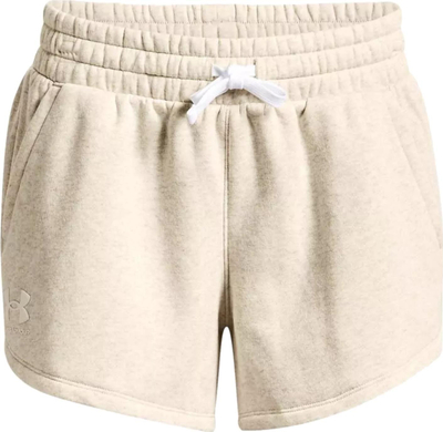 Shorta për goca Under Armour Rival Fleece 1369858 783, pambuk me poliester, me xhepa, bezhë