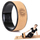 Rrotë joga Enero Fit prej tape (cork), 32 cm, tape natyrale, e zezë