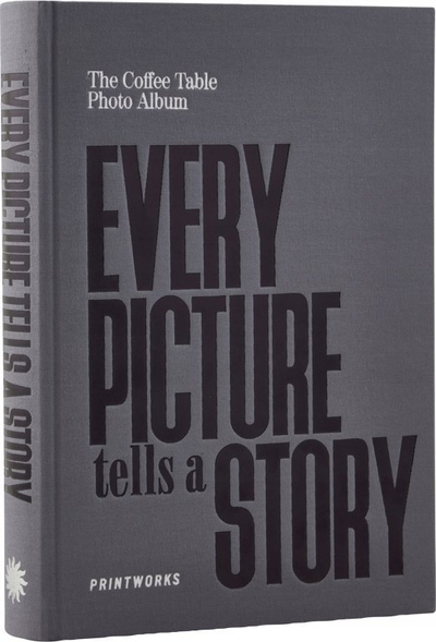 Album fotosh Printworks Every Picture Tells a Story, kapak i fortë, 27 x 19.5 cm, gri
