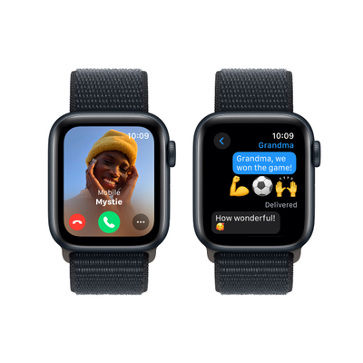 Apple Watch SE2 V2 GPS, 40mm, Midnight Aluminium Case me Midnight Sport Loop