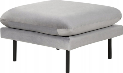 Ottoman Beliani VINTERBRO, velvet, këmbë metalike, gri