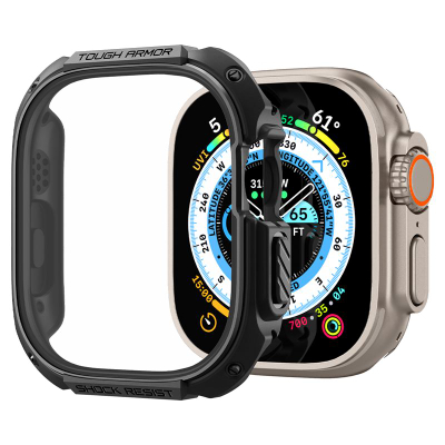 Заштита Spigen Tough Armor за Apple Watch Ultra 2/Ultra, 49mm, црна