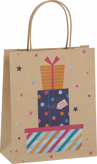 Кеса за подароци Калпол Gift Bag, 18x23.5x10cm, мат хартија, мешани бои