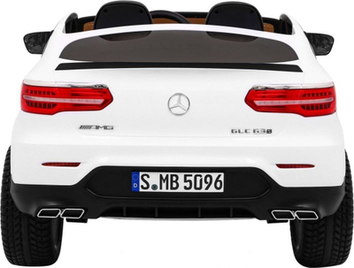 Makina elektrike për fëmijë Mercedes GLC 63S, 12V, 2 ulëse, e bardhë