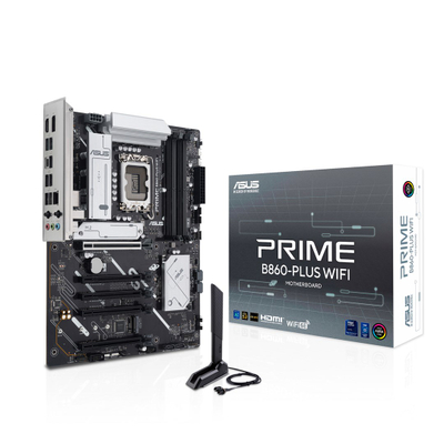 Матична плоча ASUS PRIME B860 PLUS WIFI, LGA1851, DDR5, ATX, црна