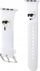 Rrip ore inteligjente Karl Lagerfeld Bracelet Rubber NFT Karl &amp; Choupette, për Apple Watch 38 40 41mm, gome, i bardhë