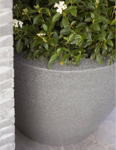 Vazo bimore Capi Arc Granite, 60 x 48 cm, plastike imitim graniti, antracit