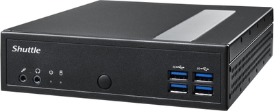 Kasa kompjuterike Shuttle XPC slim DL40N, për mini PC barebone, Intel N150, DDR5, e zezë