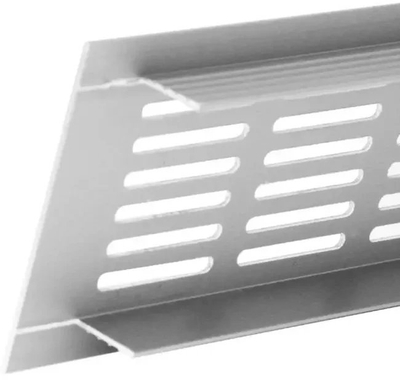Grilë ajrimi Europlast alumini, 80x500 mm, argjendi
