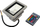 Reflektor LED Gonga RGB, 10W, telekomandë, gri