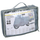Mbulesë motori Dunlop L, 228 x 99 x 124 cm, që i rri ballë motit, gri argjend