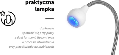 Lampë UV tavoline Activeshop Glow White Snake, për thonj, e bardhë