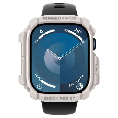 Mbrojtëse ore Spigen Rugged Armor Dune, për Apple Watch 10 46mm, bezhë