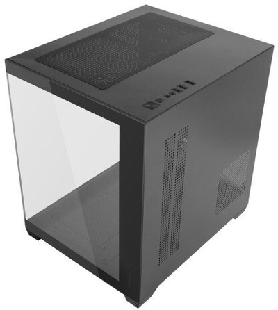 Kutia gaming Mars Gaming MC-VIEW2, MicroATX, xham i temperuar, ventilator 120mm FRGB, e zezë