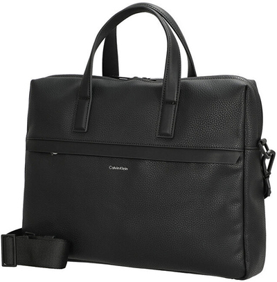 Çantë dore për laptop Calvin Klein mCK5367, e zezë