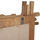 Pasqyrë druri teak dega natyrale 100×80 cm (FB99372)