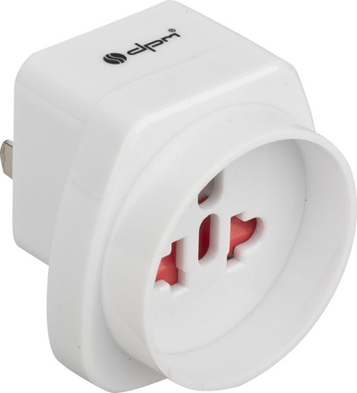 Adapter udhëtimi DPM PF01US W, prizë universale USA, 110 250V, i bardhë