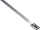 Lidhëse kabllosh metalike EM Group 6706 BMSTL2946, 290mm, 4.6mm, 100 copë, argjendtë