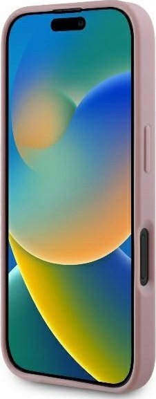 Kapak telefoni Guess GUHCP16MHG4SGP për iPhone 16 Plus 6.7", hardcase me glitter, rozë
