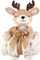 Pled dekorativ 4Living Throw and Plush Deer, 75x100 cm, shumëngjyrësh