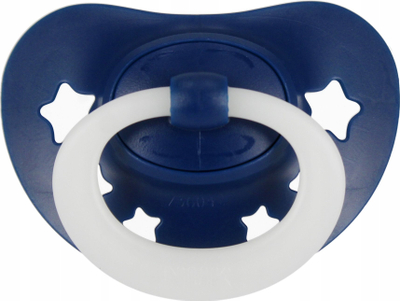 Biberon silikoni NUK Signature Night, 6–18 muaj, set 2 copa, i bardhë dhe blu