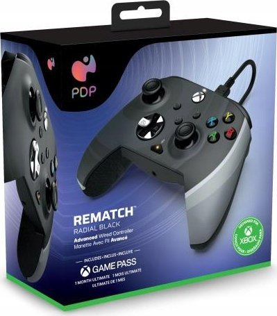 Kontroller PDP Radial Black Rematch, me kabllo, i zi