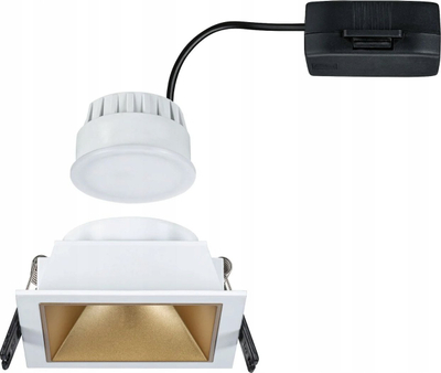 Spot i futur Paulmann Cole, LED 470lm, 3-Step-Dim, i bardhë me të artë