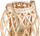 Fener dekorativ Beliani Mauritius Wood, 40 cm, dru natyral