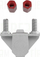 Set dado rafti PATCHBOX dev mount, 19", 50 copë, metalik