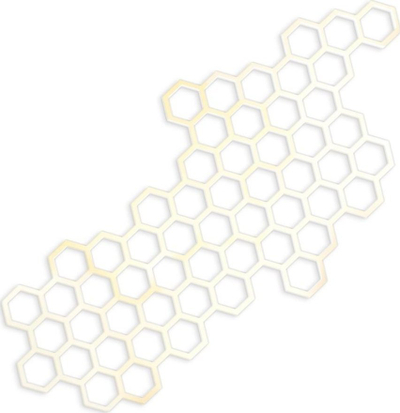 Prerëse metalike dpCraft Honeycomb, formë huall mjalti, 9.5 x 4.5 cm, argjend
