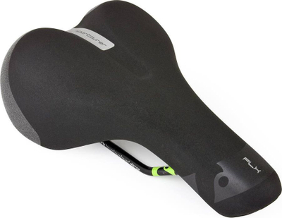 Selino biçiklete Sportourer FLX Lady Soft Touch, për goca, FeC Alloy, e zezë