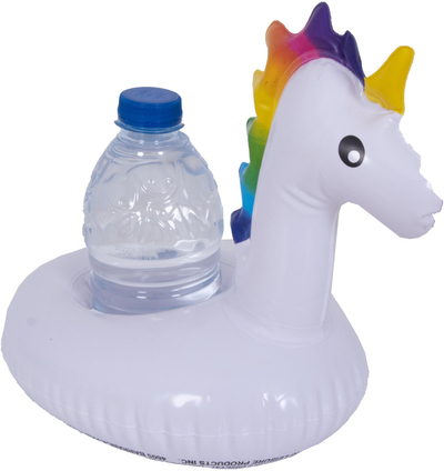 Mbajtëse e fryrë për gota Sunclub Unicorn, PVC, shumëngjyrëshe