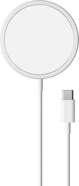 Karikues wireless Puro MagSafe, 15W, magnetik, i bardhë