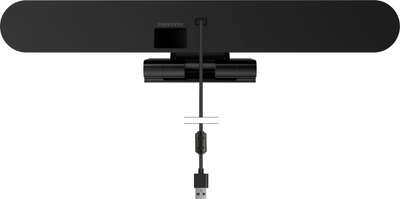 Webcam Axtel 4K Ultra HD Video Bar Mini, rezolucion 4K, mikrofon i integruar, e zezë