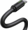 Kabllo USB Usams Yu Series, USB A në USB C, 1m, 3A, e zezë