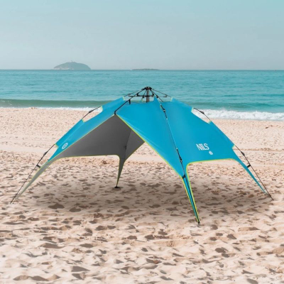 Çadër kampingu Nils Extreme NC7819 Shadow, 3 veta, vetëhapëse, blu