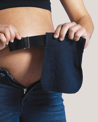 Shtrëngesë shtatzënie Carriwell Flexi Belt, elastik, i rregullueshëm, blu e errët