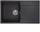 Lavabo kuzhine GraniteQ EVAN 136 XL, 86x50 cm, 1 legen, e zezë