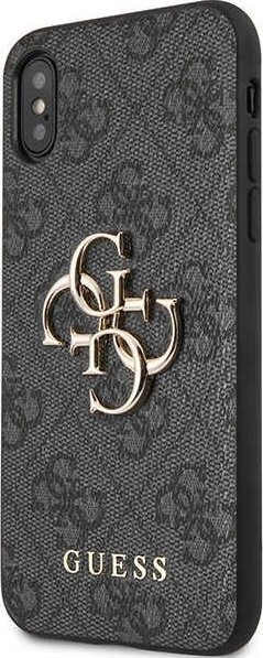 Mbulesë telefoni Guess GUHCPX4GMGGR, për iPhone X XS, hardcase, gri