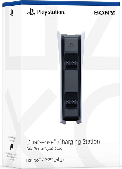 Stacion karikimi Sony DualSense për kontrollerë PS5, i bardhë