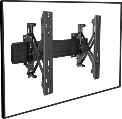 Mbajtëse muri për TV Equip 650355, 32" 65", mekanizëm Push In Pop Out, e zezë