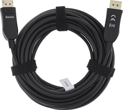 Kabllo DisplayPort InLine 2.1 AOC, UHBR, 10m, i zi