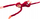 Loder pelushi Lean Toys Monkey, me tingull, 60 cm, e kuqe