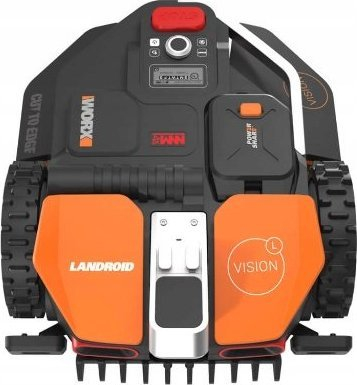Robot kositës Worx Landroid Vision L1300 WR213E, për deri në 1300 m², me bateri 20 V 4.0 Ah, ngjyrë portokalli