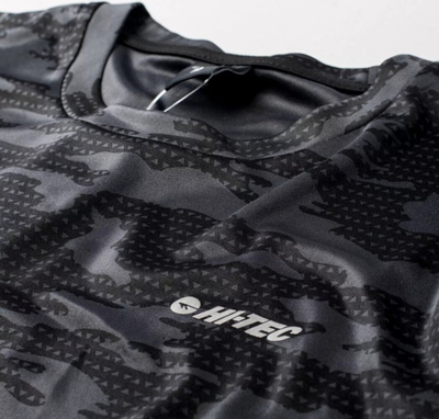 Bluzë sportive Hi-Tec Emmon II, poliester, tharje e shpejtë, e zezë, XL