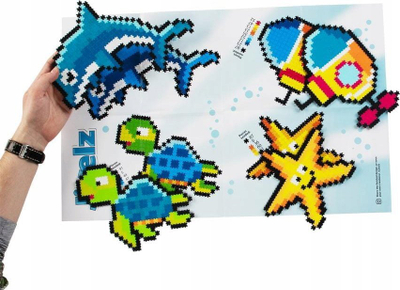 Lojë kreative Jixelz 1500 Piece Set Under the Sea, 1500 copëza, tematikë nën det, shumëngjyrëshe