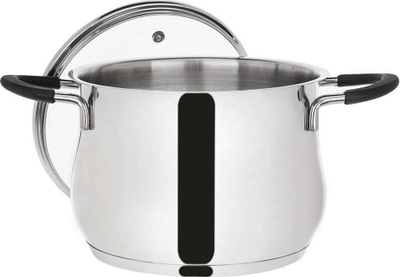 Tenxhere gatimi Orion DALIE, 3.5L, inox, me kapak xhami, ngjyrë argjendi