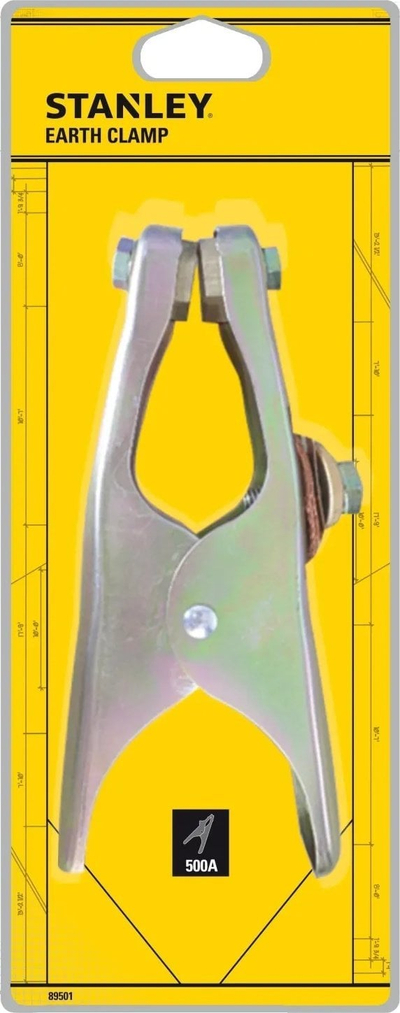 Kapëse tokëzimi STANLEY Ground Clamp 500, 500A, metalike