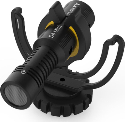 Mikrofon shotgun Deity V-Mic D4 Mini, 3.5mm, për kamera dhe telefona, i zi