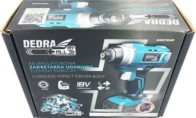 Makineri kaçavidë goditëse Dedra DED7045, 18V, 110 Nm, pa kabllo